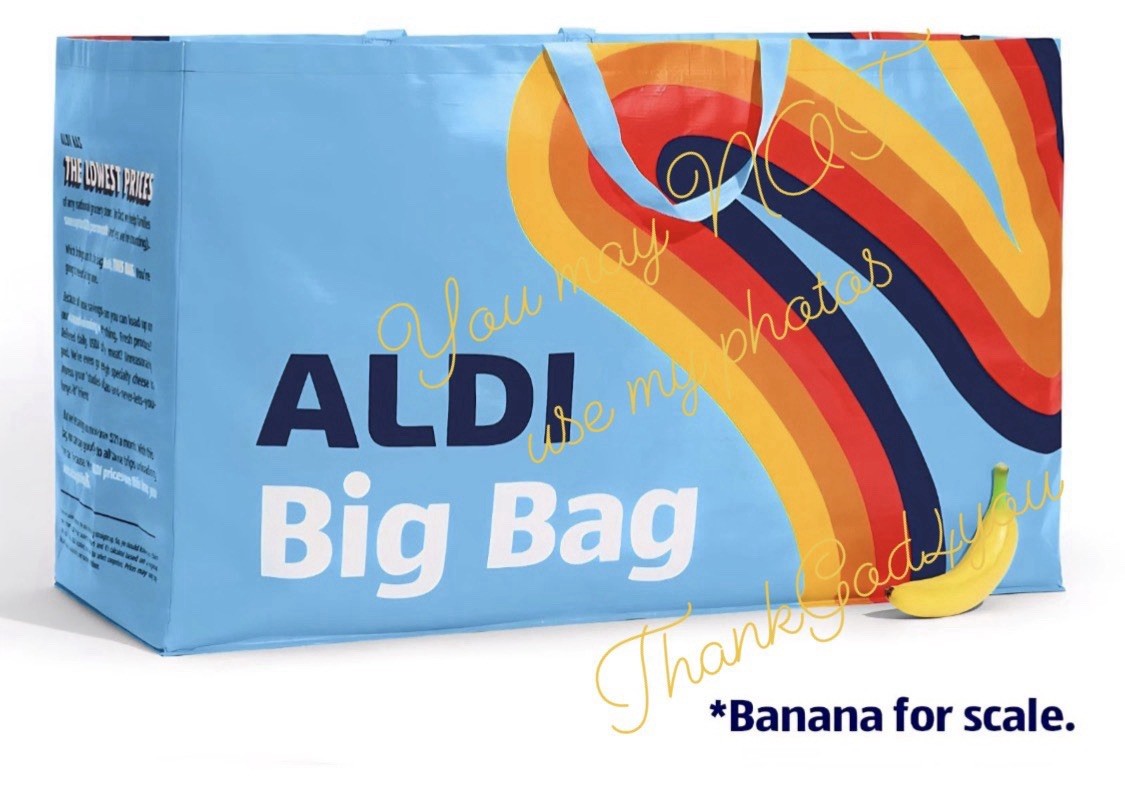 2026 ALDI BIG BAG Heritage Rainbow Striped Tote Limited Edition NEW SOLD OUT 🌈