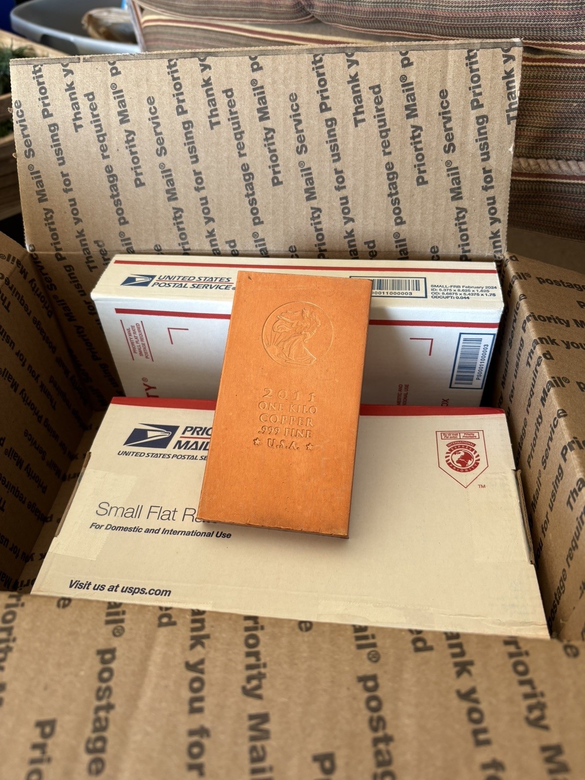 25  Copper Kilo Bars $975