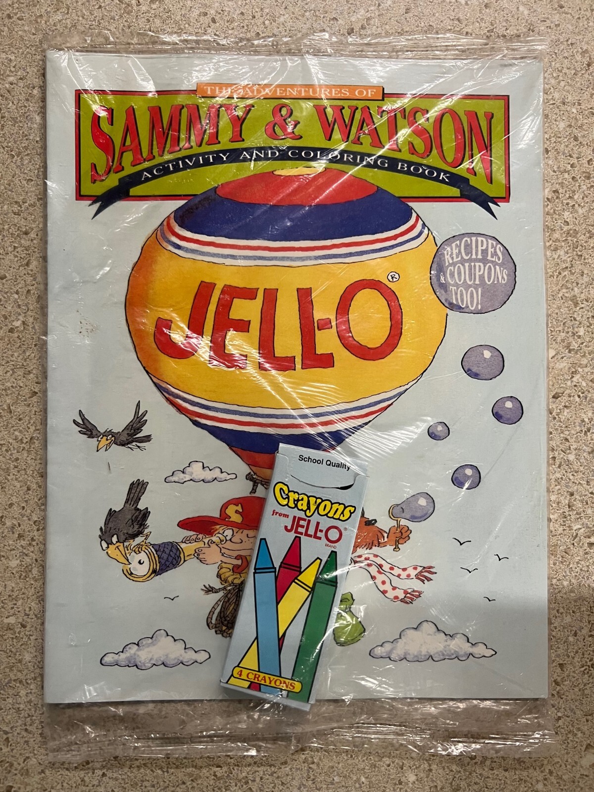 Jello Sammy & Watson Activity and Coloring Book 1992 New Sealed