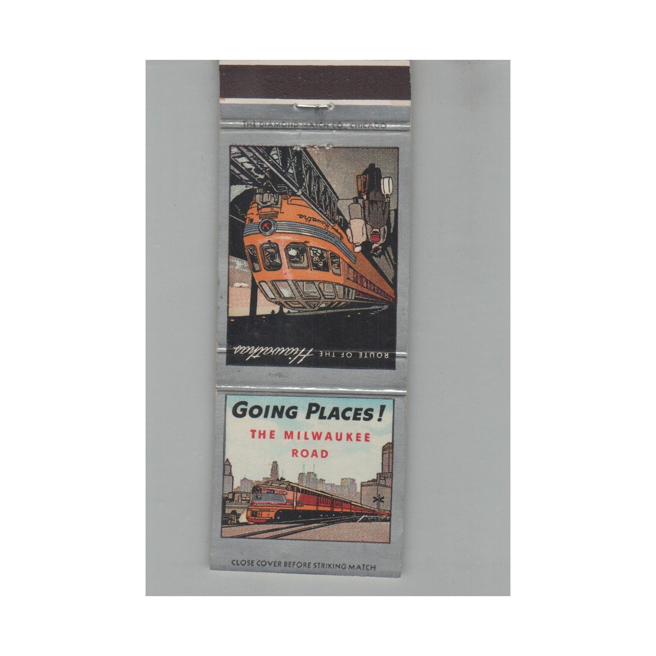 Matchbook Cover Railroad The Milwaukee Road Going Places