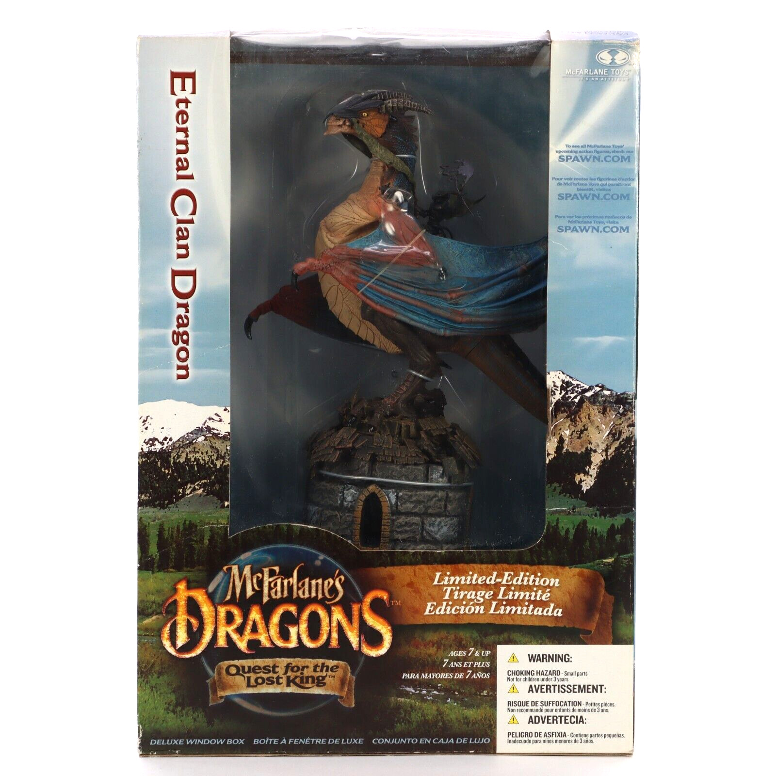 McFarlane\'s Dragons Quest For The Lost King Eternal Clan Dragon 2004 New In Box