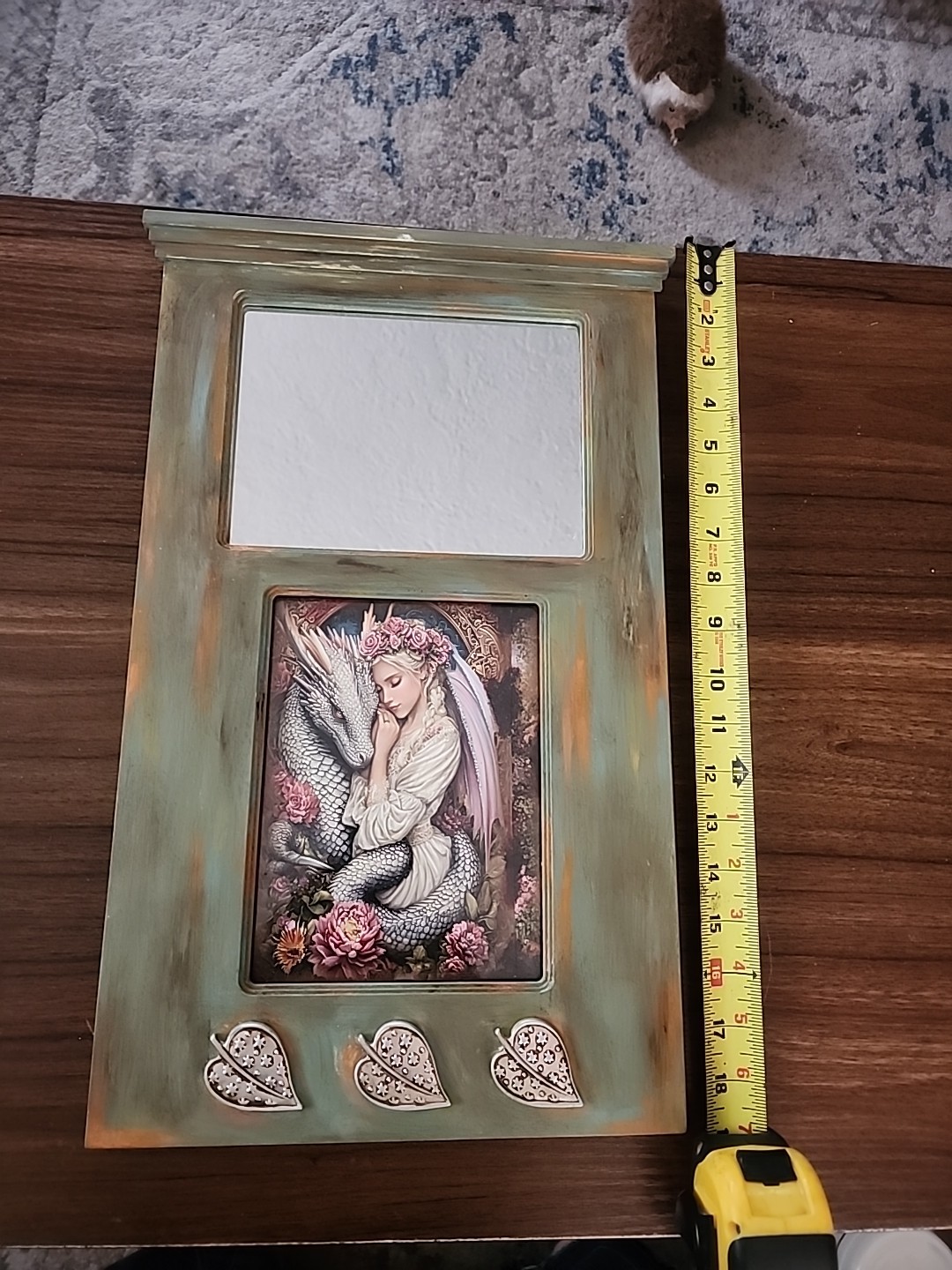 One of a kind Dragon picture with mirror