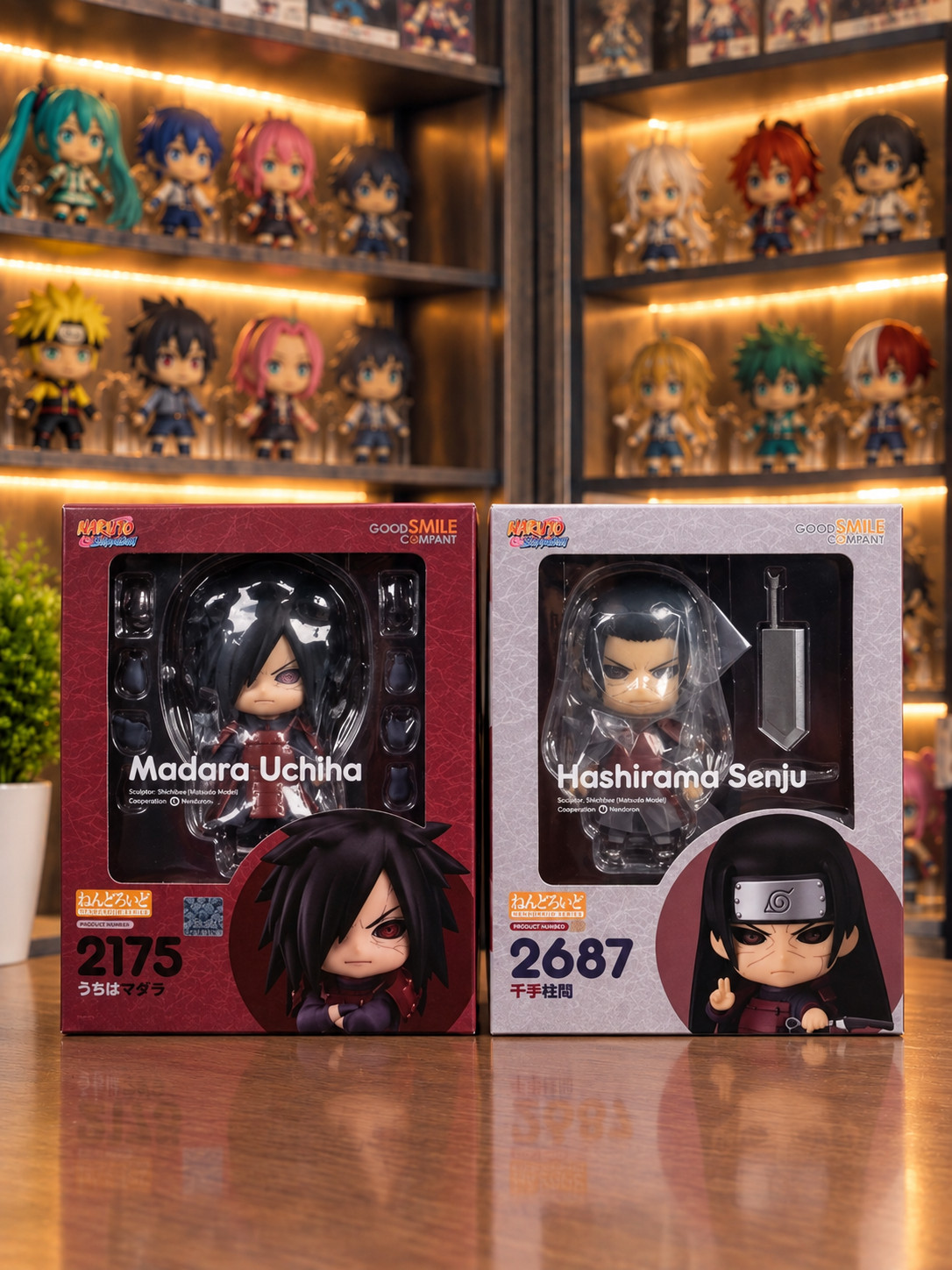 Nendoroid Madara Uchiha & Hashirama Senju  Naruto Shippuden Set of 2 New (MISB)