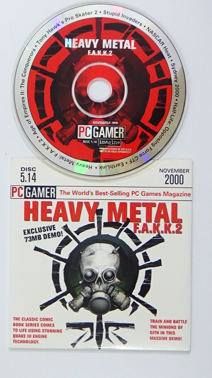 Heavy Metal F.A.K.K.2 2000 #5.14 PC Gamer Game Demo Disc #741-46