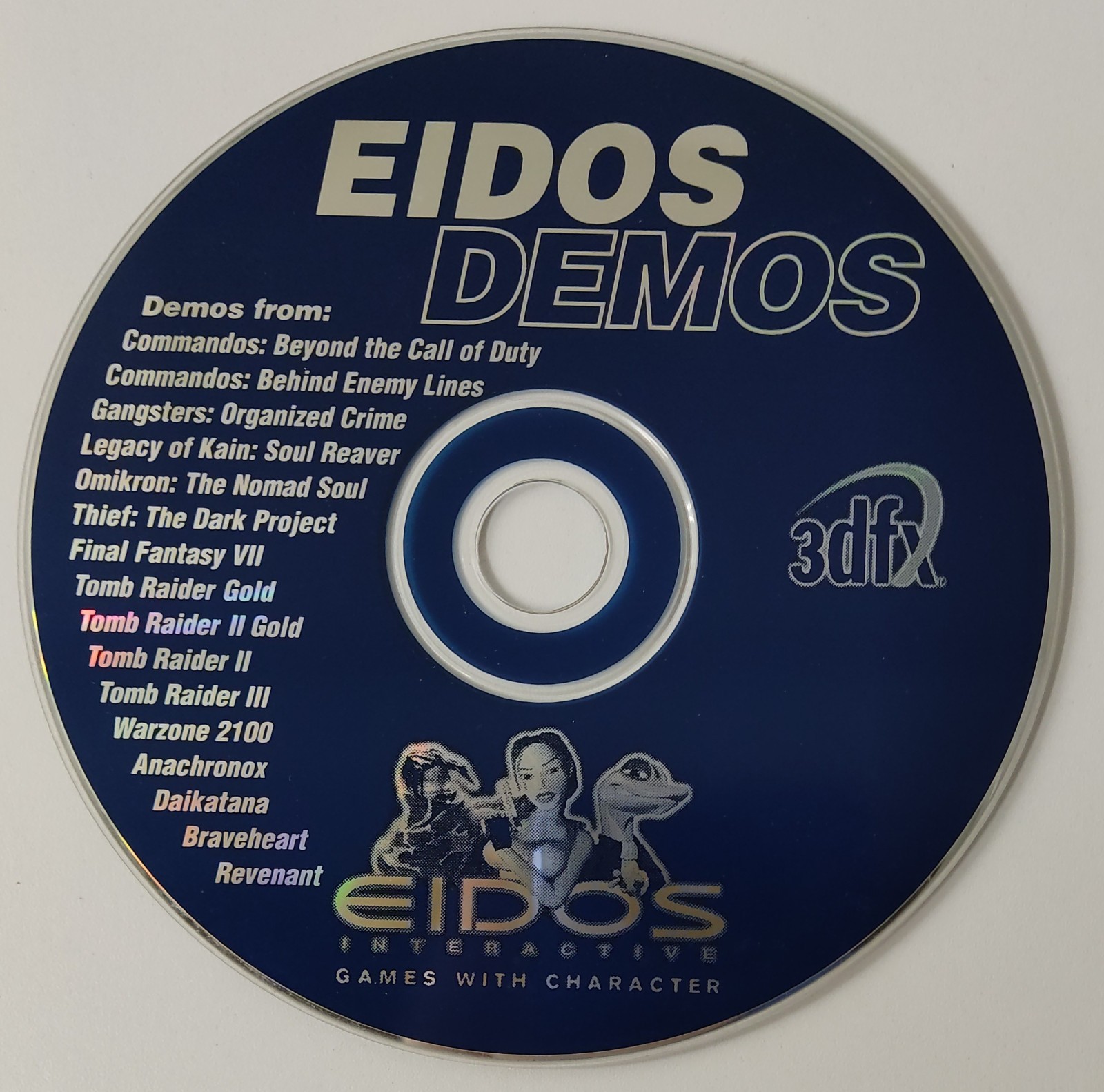 RARE 1999 Vintage Eidos Game Demos: Final Fantasy + Tomb Raider 1, 2 &3 - NEW