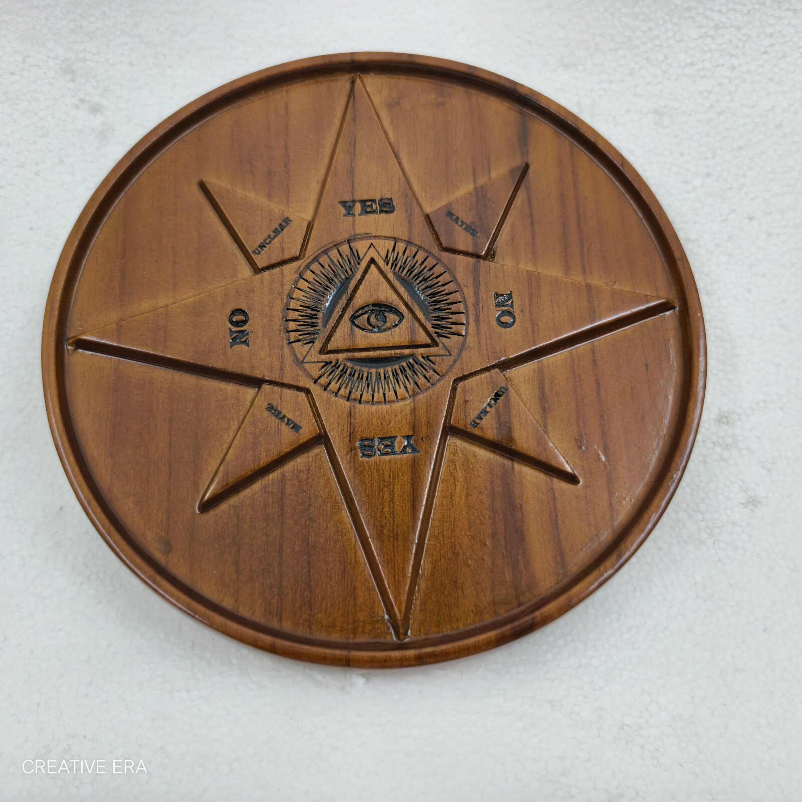 PENDULUM DIVINATION BOARD - Designed Wooden Altar Plates Witchcraft Wicca Style