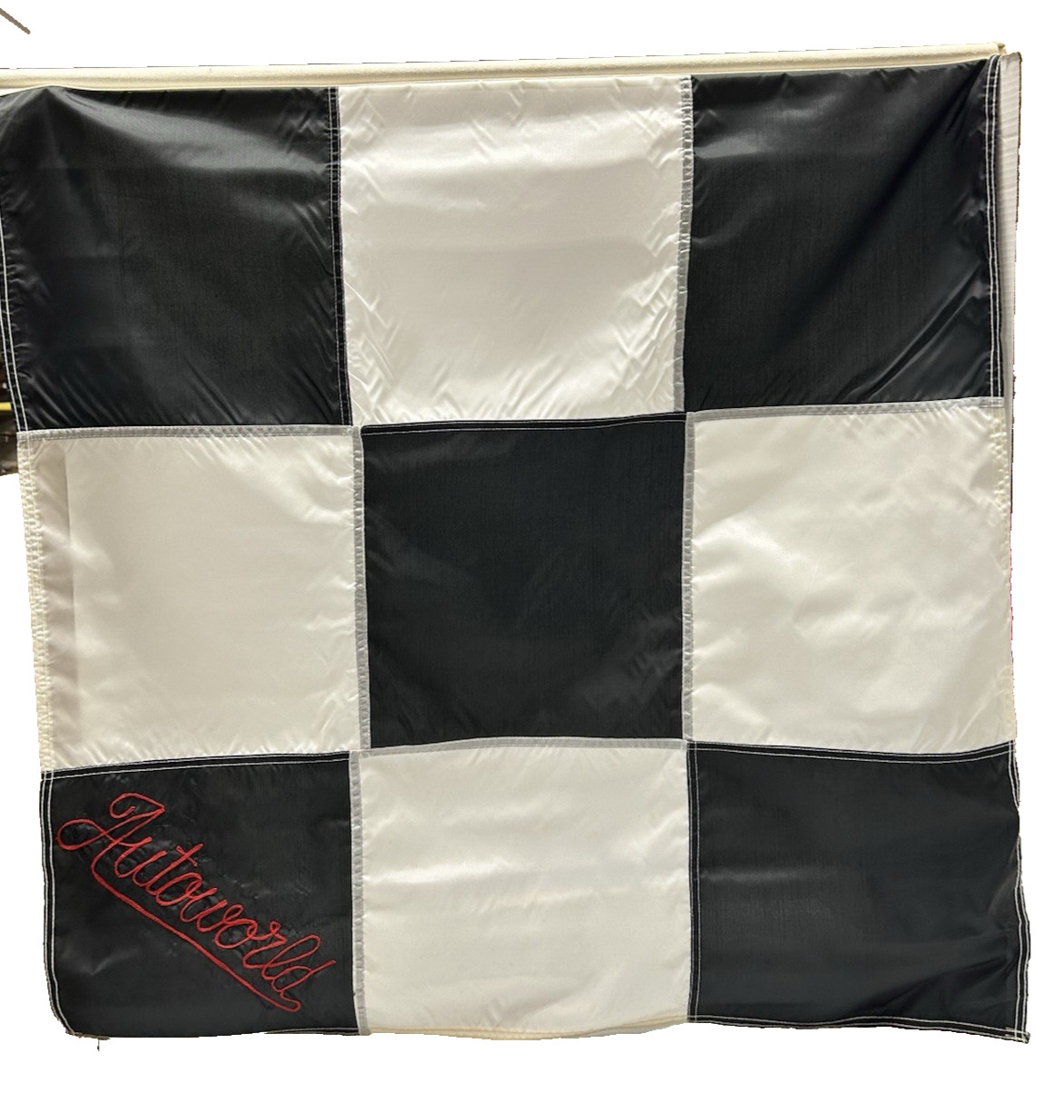 Flag From AutoWorld Six Flags Grand Opening Flint Michigan Defunct Park 7/4/1984