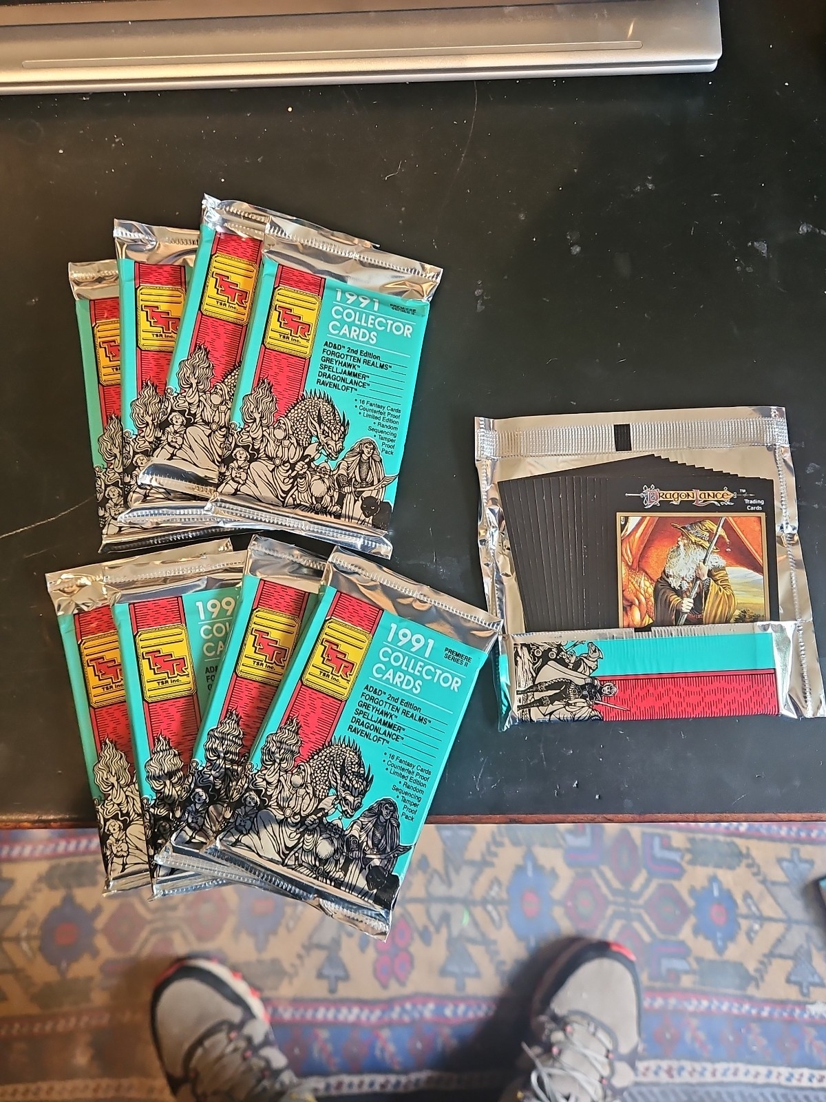 8 SEALED, 1 OPENED [9packs] 1991 SERIES 1 TSR Collector Cards D&D