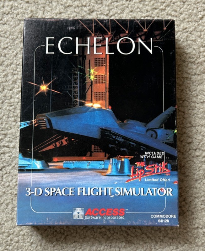 COMMODORE 64 Game - Echelon Space Flight Simulator Complete CIB   