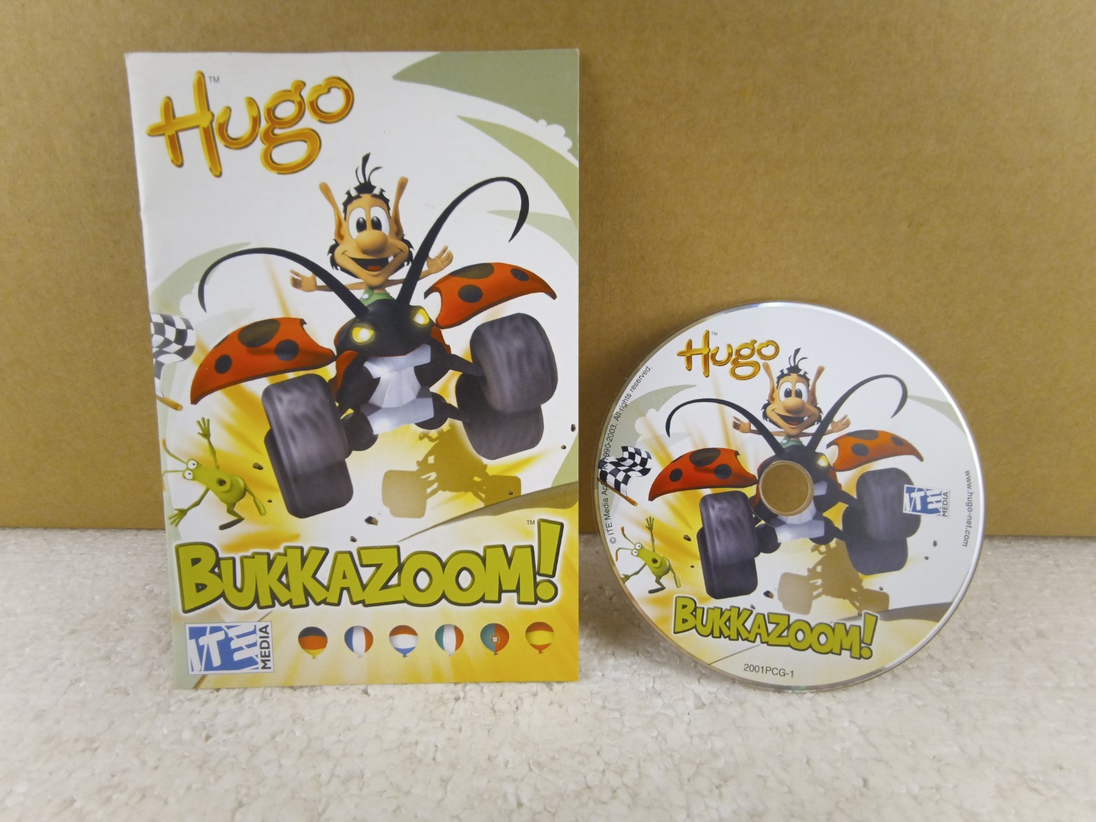 Hugo Bukkazoom PC Game CD - Original Untouched Disc With Insert - Rare Find
