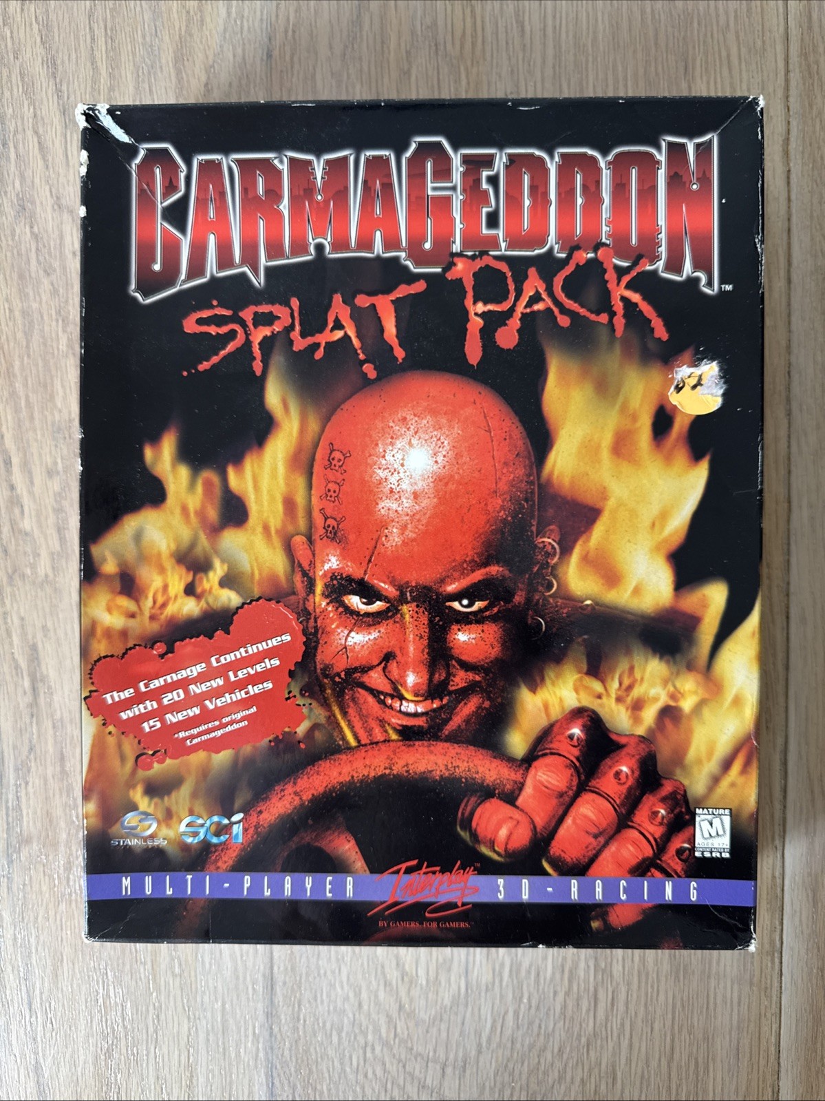 1997 SCI Carmageddon Big Box PC CD-ROM  Rare Vintage Edition Splat Pack
