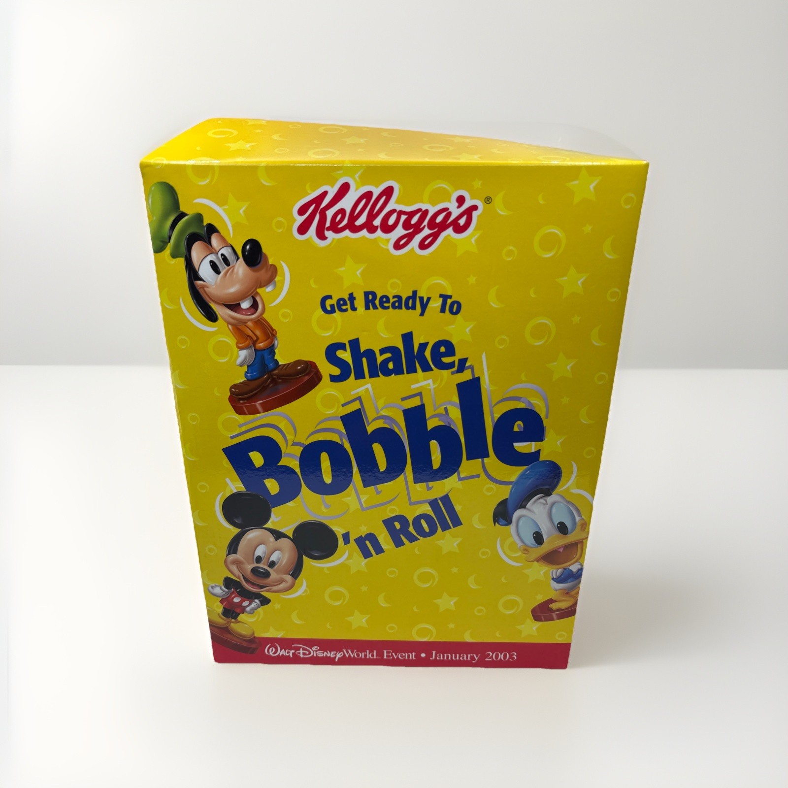 2003 Kelloggs Disney Mini Bobble Heads Partial Set 8 Figures W/ Store Display Bo