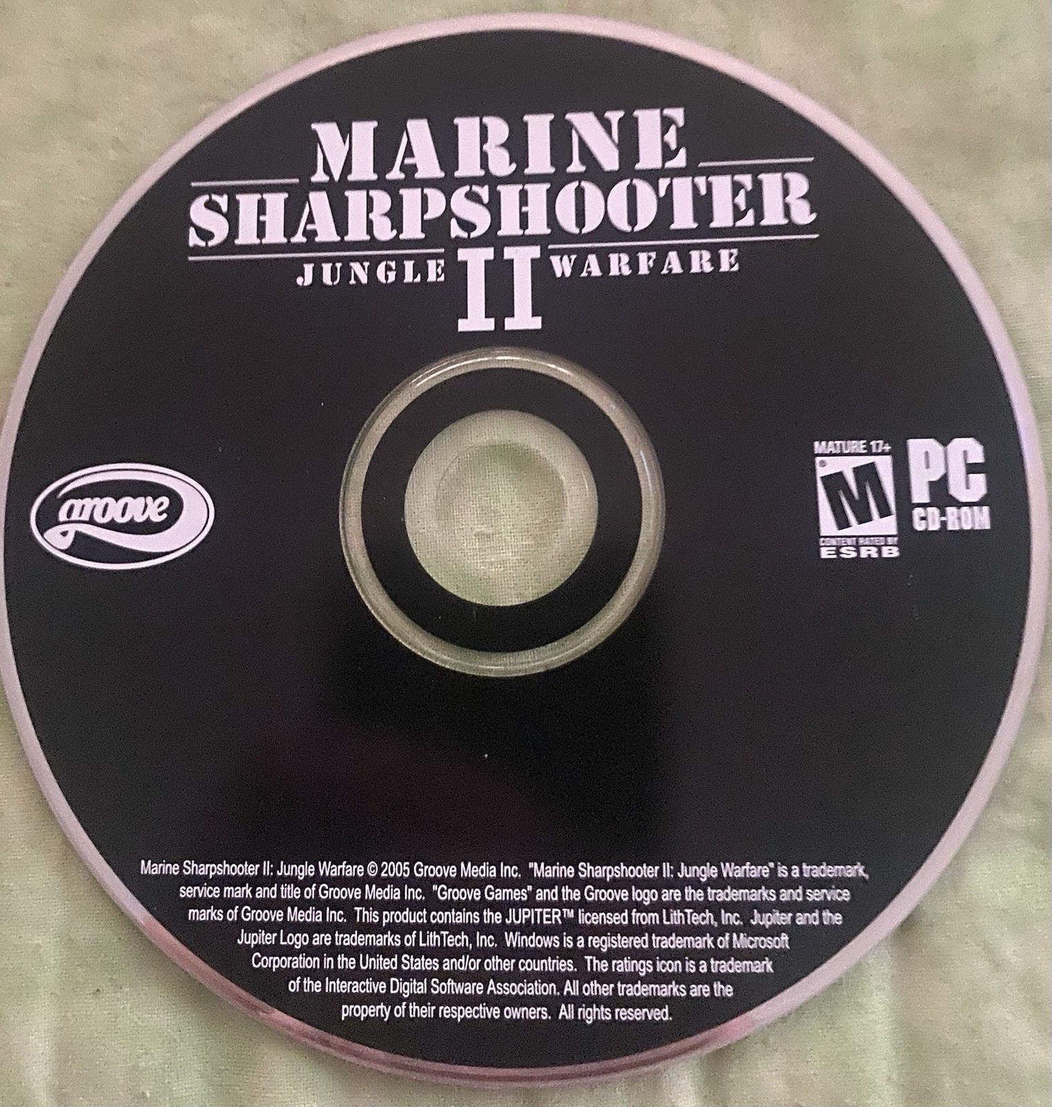 MARINE SHARPSHOOTER II 2 Jungle Warfare PC Game **DISC ONLY