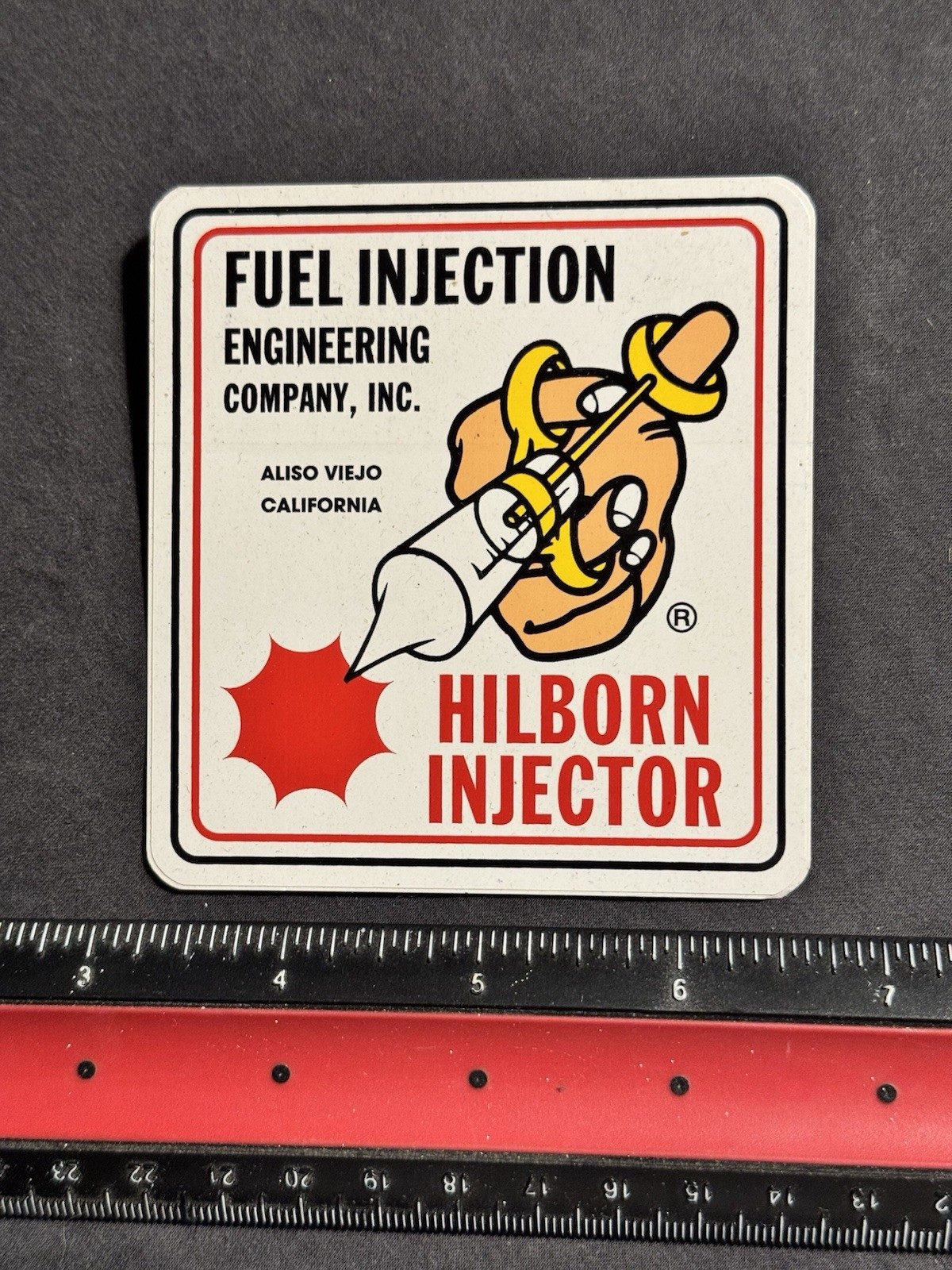 Vintage Hilborn Injector Sticker NHRA OCIR