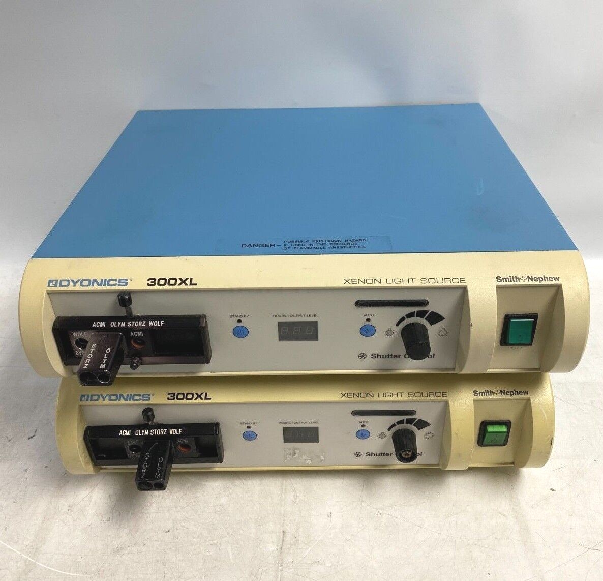 Lot of 2 Smith & Nephew REF 7206084 DYONICS 300XL Xenon Light Source PARTS ONLY