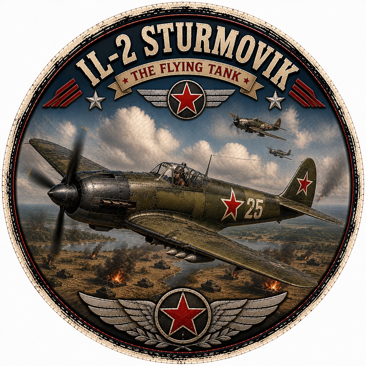 IL-2 Sturmovik Airplane - Metal Sign