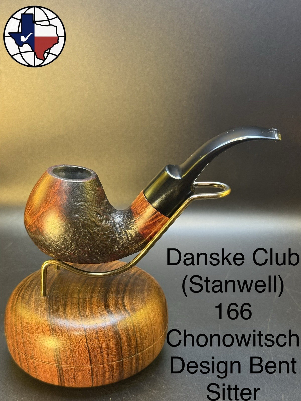 Danske Club (Stanwell Sub) 166 Chonowitsch Design Bent Sitter Tobacco Pipe