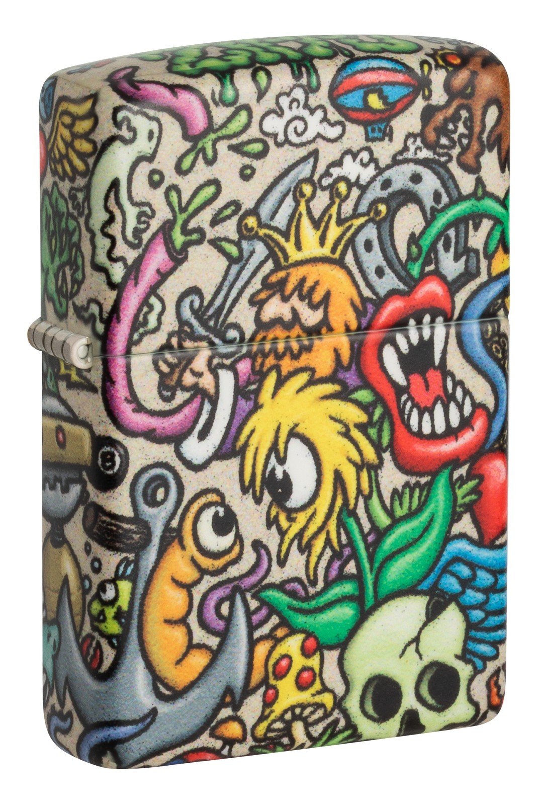 Zippo Crazy Collage Design 540 Color Windproof Pocket Lighter, 48394