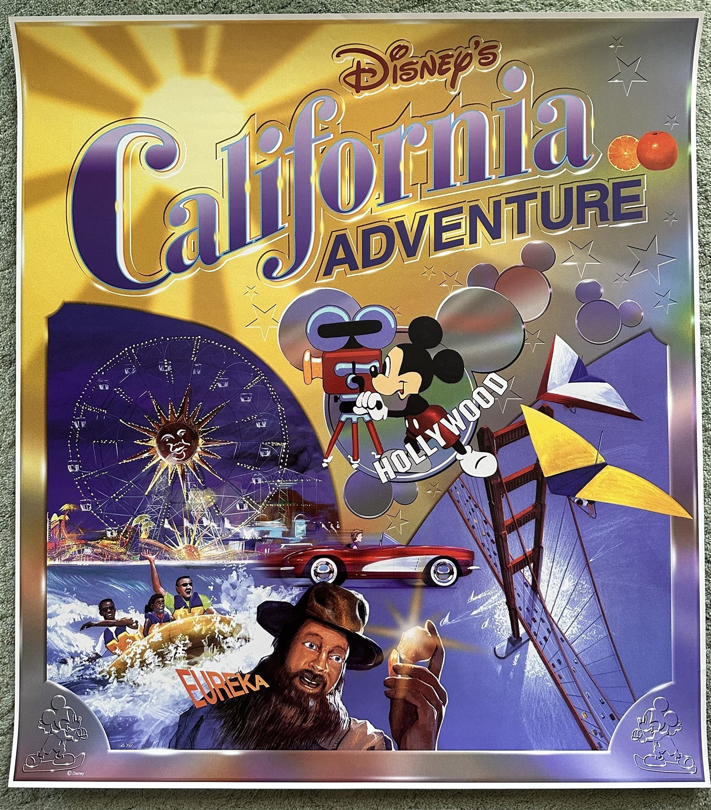 Disney's CALIFORNIA ADVENTURE Promotional Poster 2001