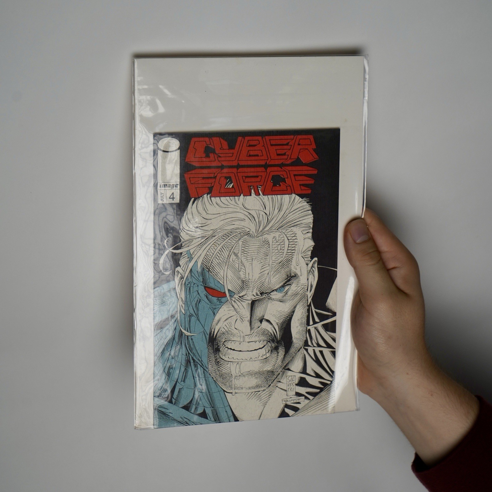 RARE ASHCAN IMAGE COMICS CYBER FORCE #1 BLACK AND WHITE VERSION NM