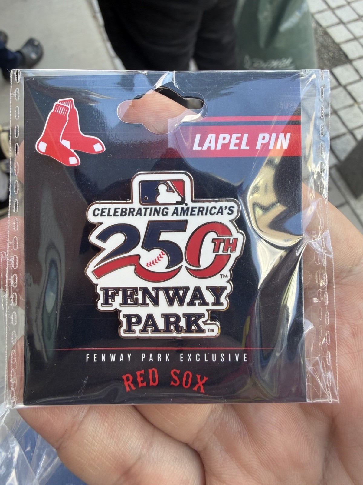 2026 BOSTON RED SOX PIN CELEBRATING AMERICA 250th ANNIVERSARY USA FENWAY PARK