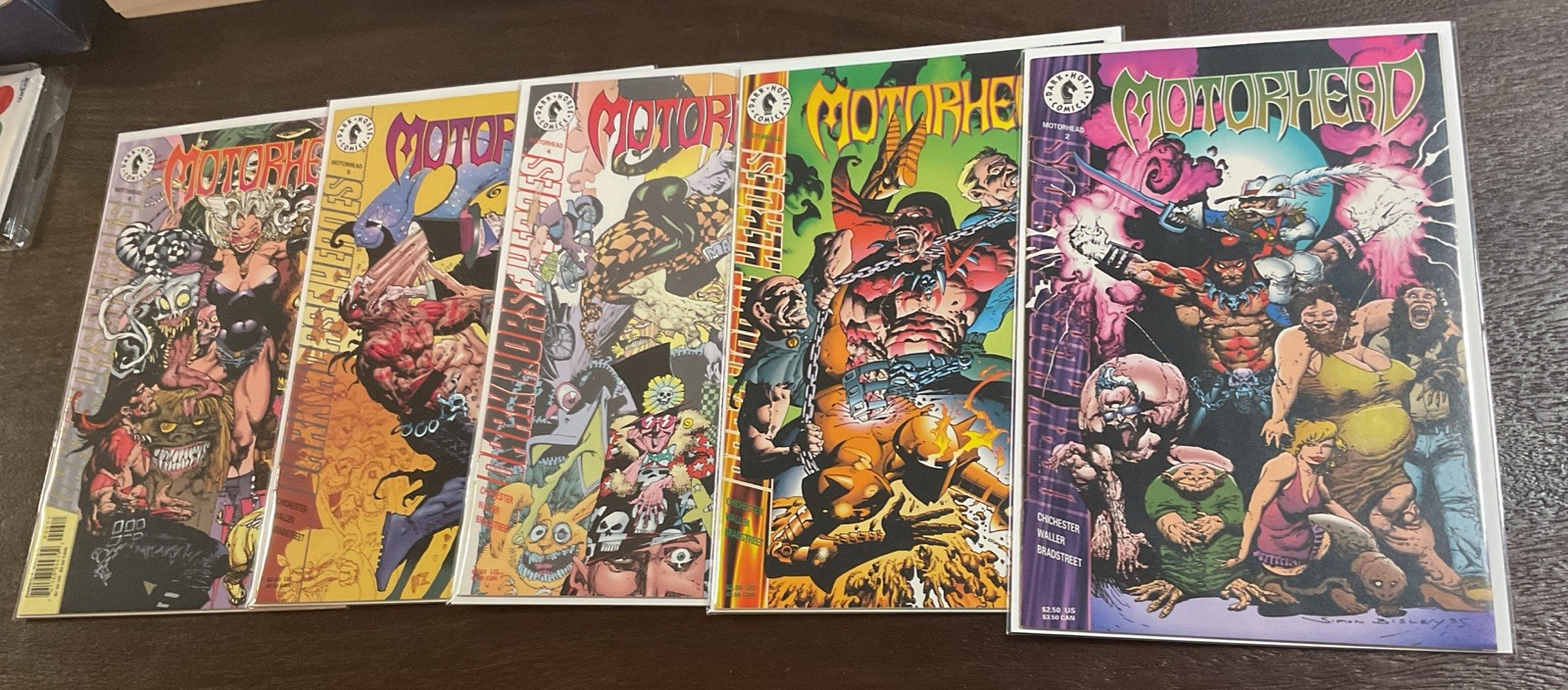 Dark Horse Comics MOTORHEAD Lot of 5 #2-6 (of 6) VF-NM Bisley Covers HIGH GRADE