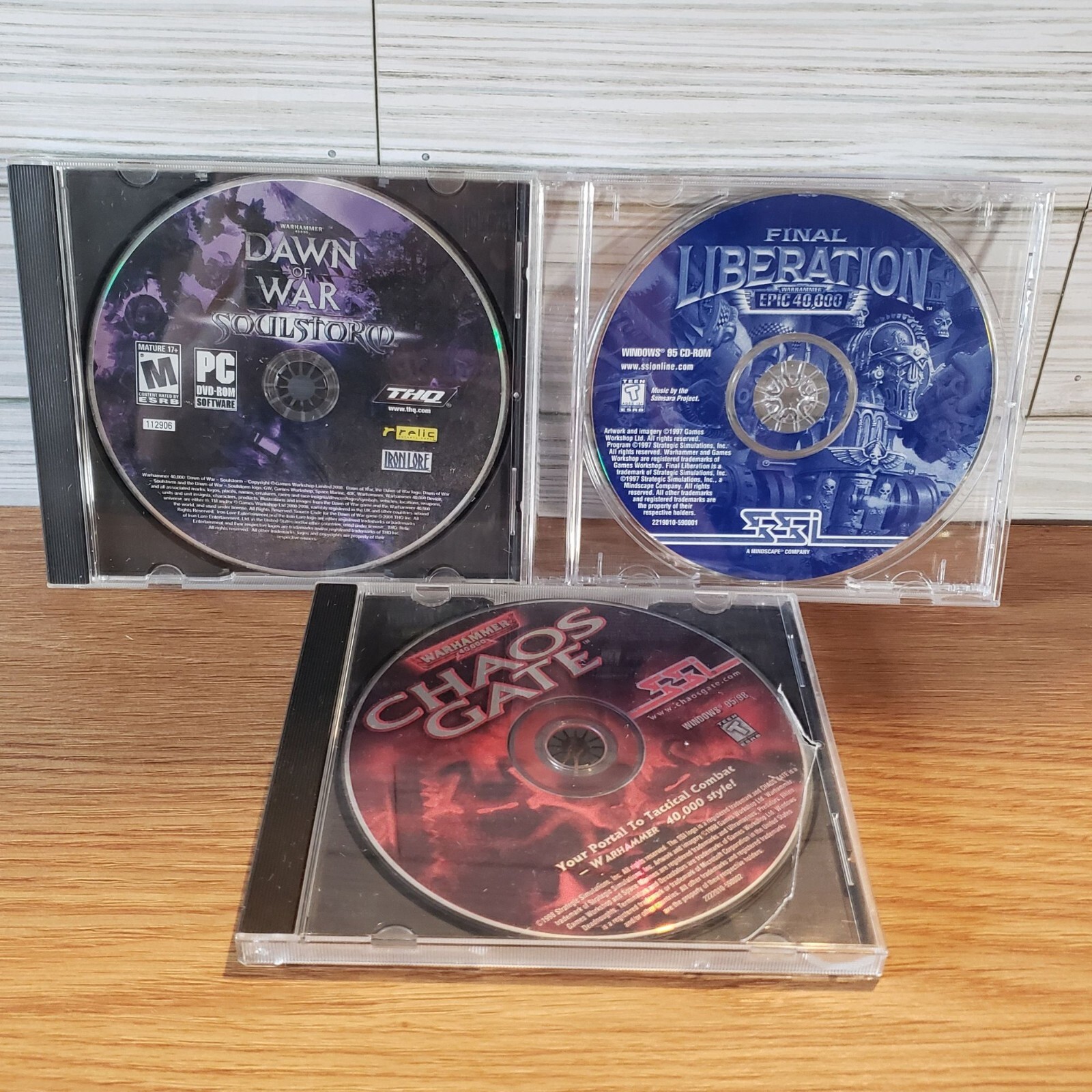 Warhammer 40k Chaos Gate, Epic Dawn Of War Soulstorm, Final Liberation PC M7