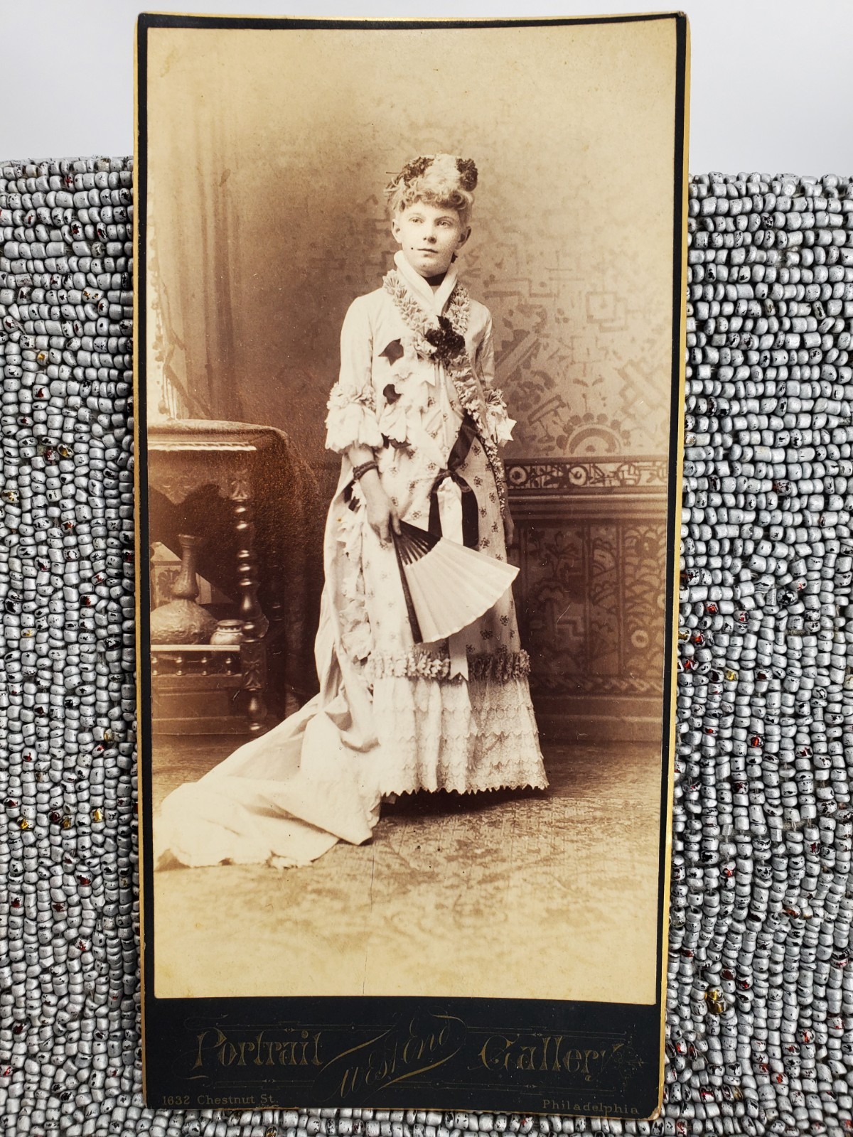 Cabinet Card Portrait of young woman 1880 Through the 1890s -PHILADELPHIA (B2)**