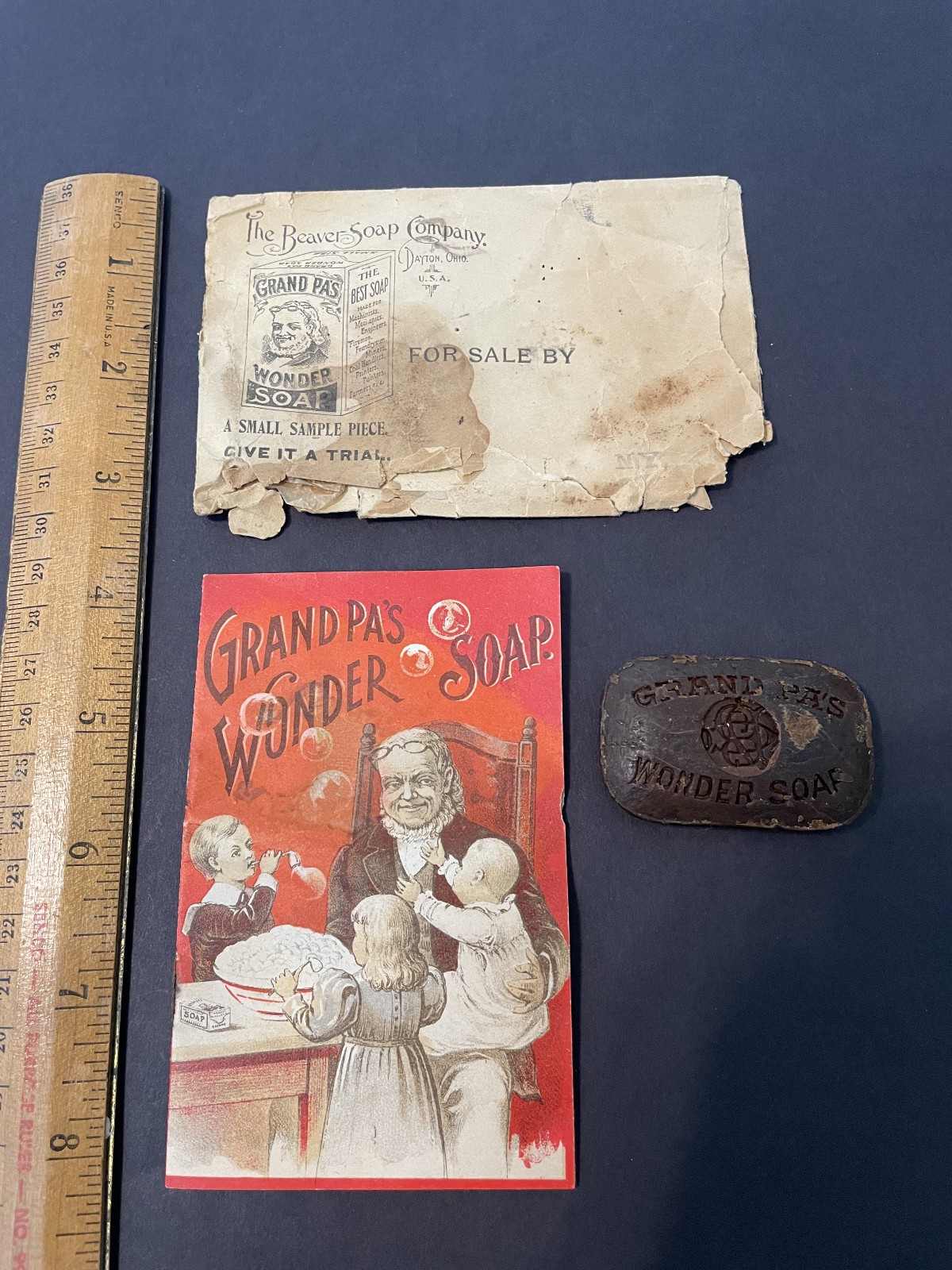 Grandpa's Wonder Soap, Envelope, Sample & Booklet, 1890s
