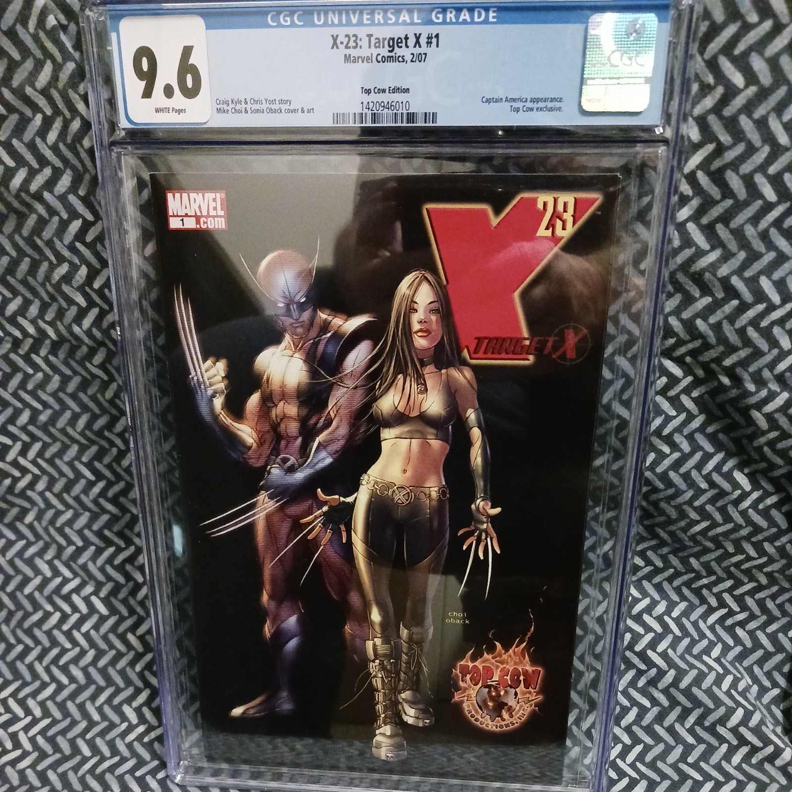 X-23: Target X #1 CGC 9.6 (2007) Top Cow Edition Variant Wolverine White Pages