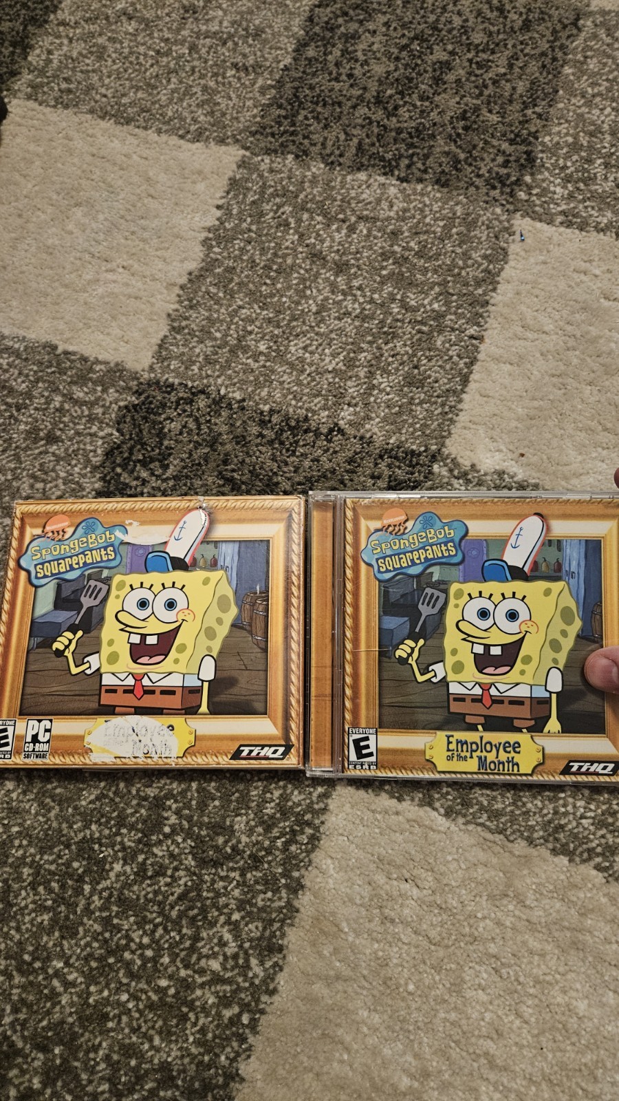 SpongeBob SquarePants: Employee of the Month (PC, 2002) W/Slipcover 