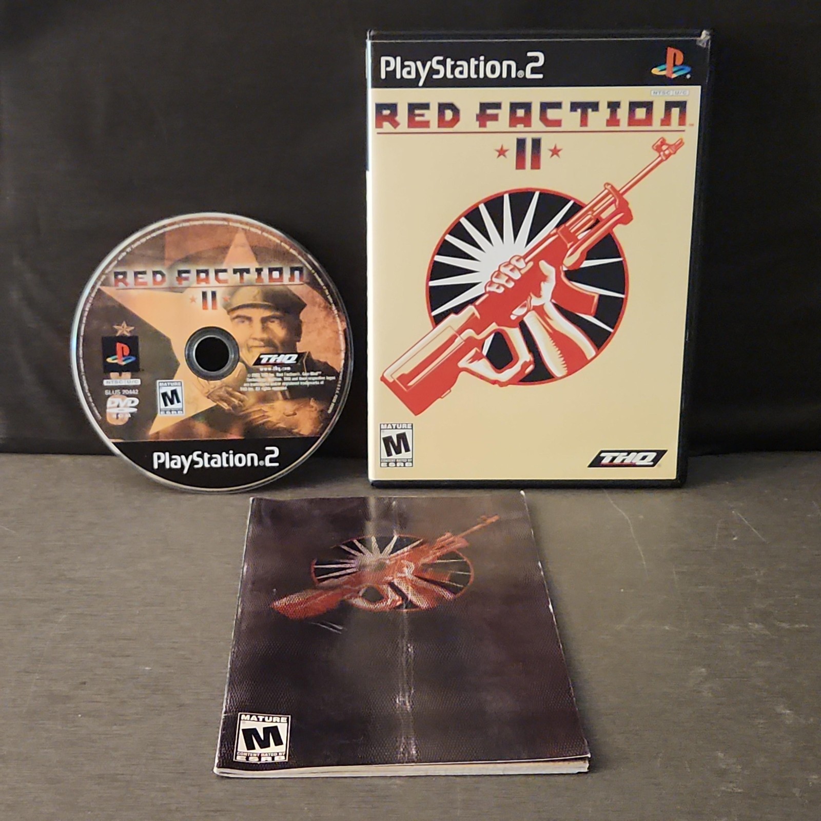 Red Faction II Sony PlayStation 2 PS2 Game CIB M THQ NTSC-U/C Action Shooter