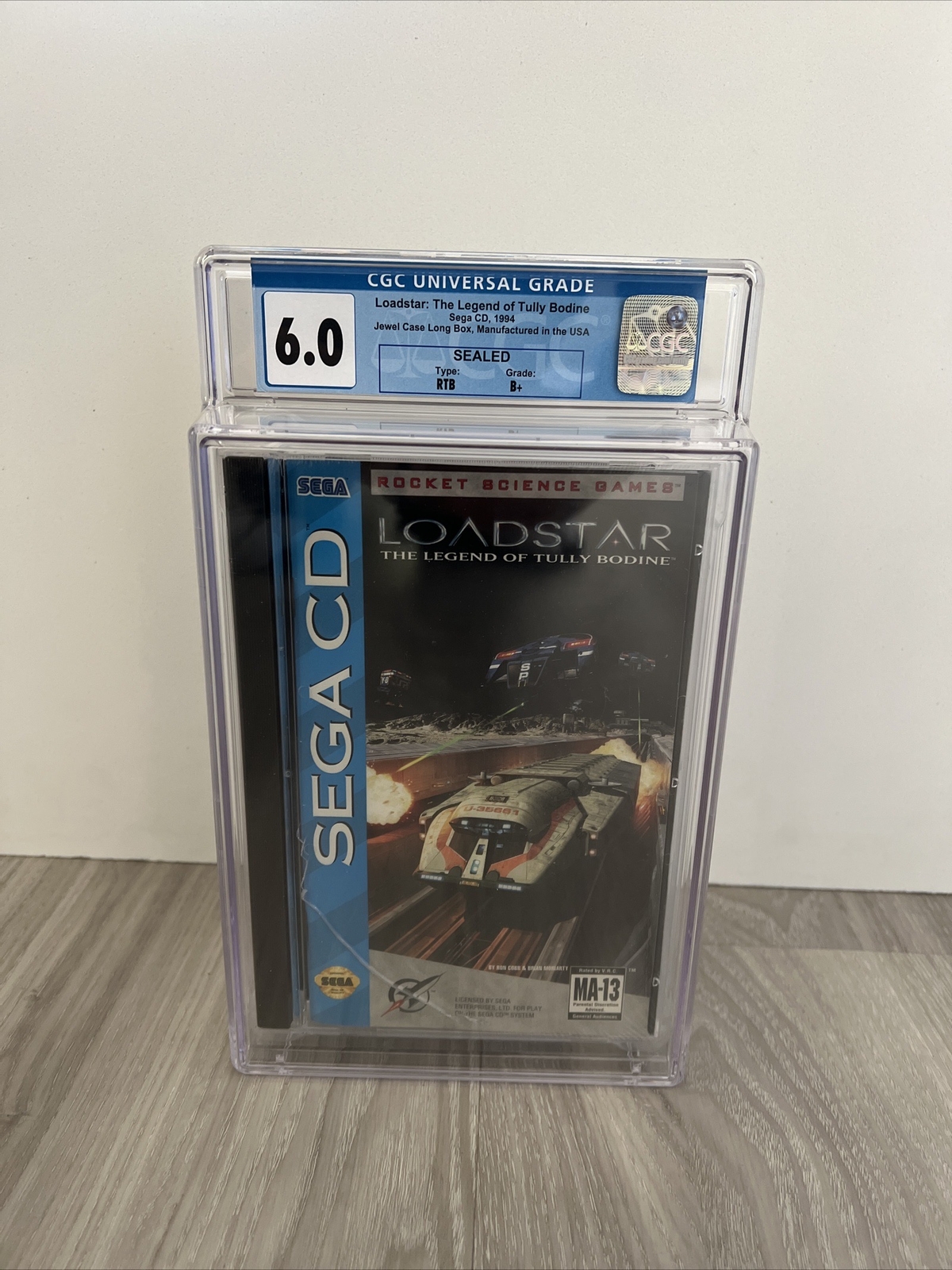 Loadstar The legend of Tully Bodine (Sega CD) CGC 6.0 B+ WATA NEW Factory Sealed