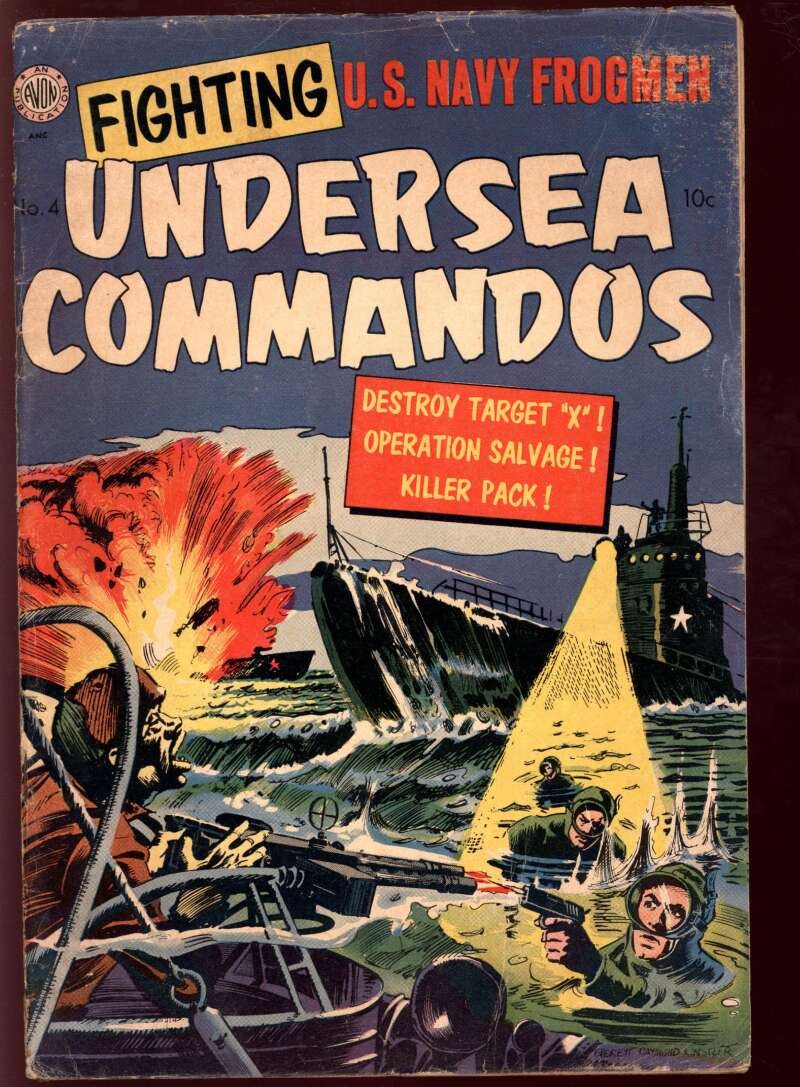 FIGHTING UNDERSEA COMMANDOS #4 4.0 // AVON PUBLICATIONS 1952
