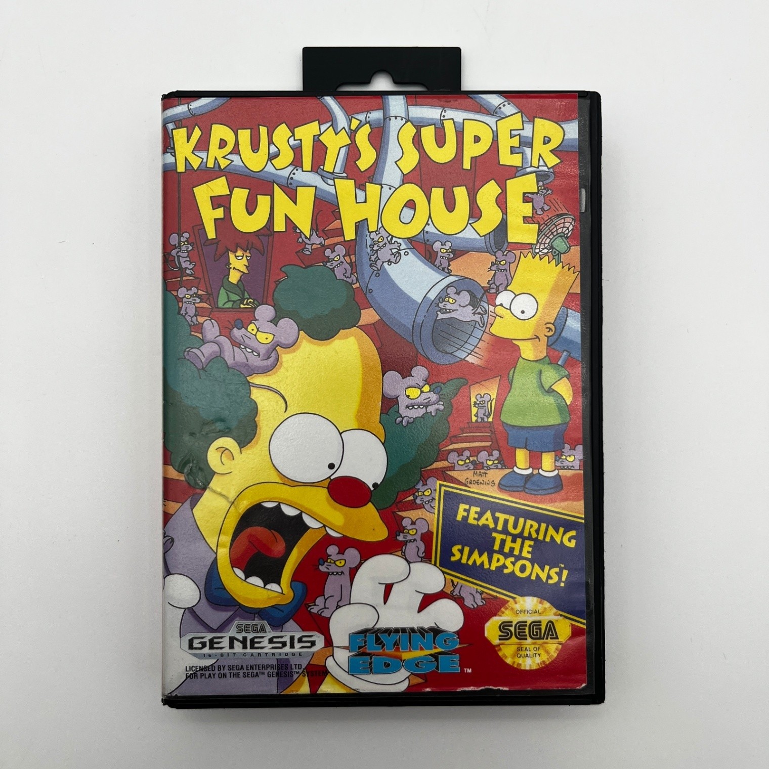Krusty's Super Fun House Sega Genesis Authentic Tested No Manual