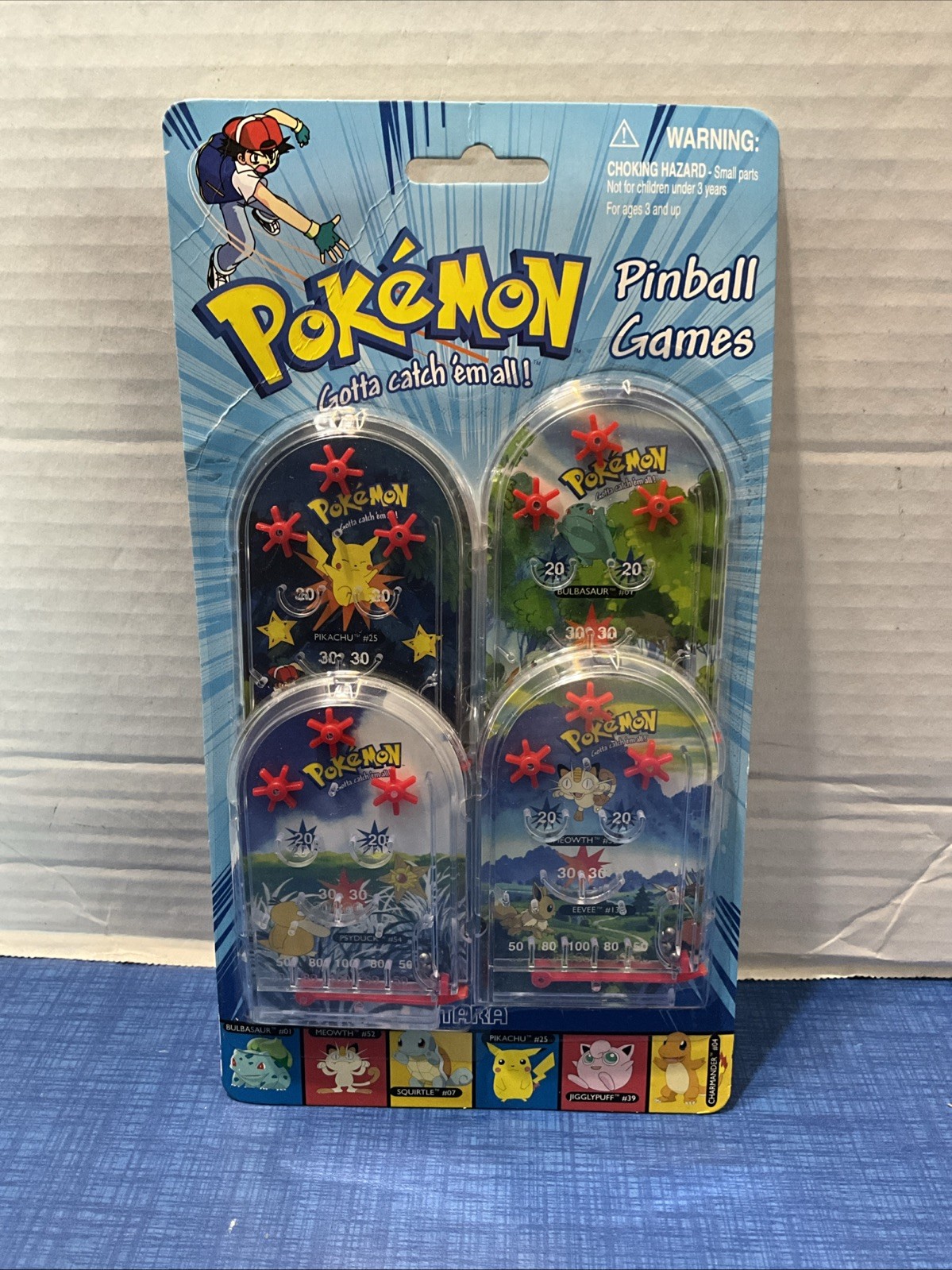 Vintage 2000 Nintendo Pokémon Pinball Games Party Favors, Unopened Brand New