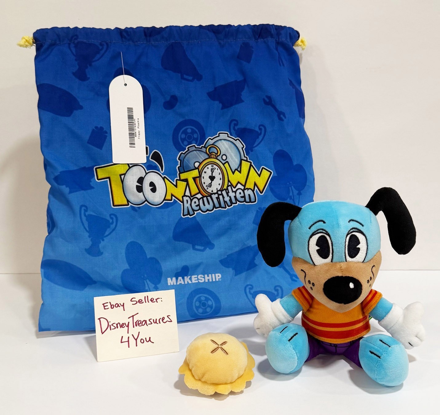 Disney Toontown Online Rewritten Flippy Dog Stuffed Plush Makeship Plushie Rare