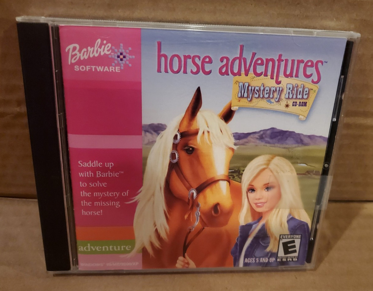 Barbie Horse Adventures: Mystery Ride Windows 98 PC CD-ROM, 2003