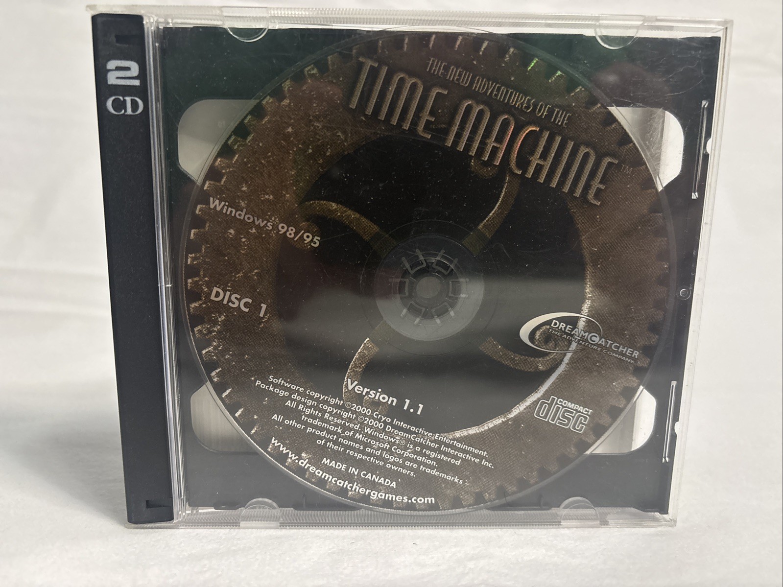 The New Adventures of the Time Machine (PC) CD-ROM 2 Disc Set in Jewel  Case