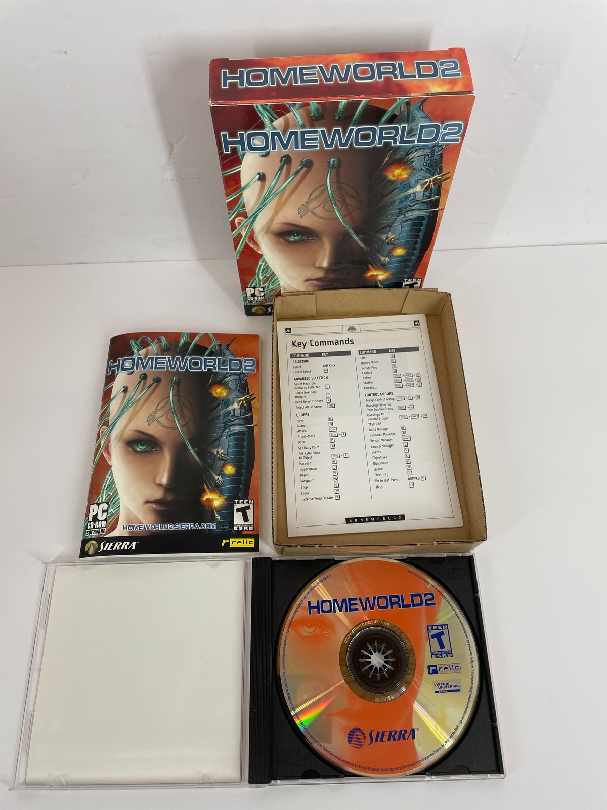Homeworld 2 PC CD-ROM Video Game Big Box Complete with Manual Sierra Relic RTS