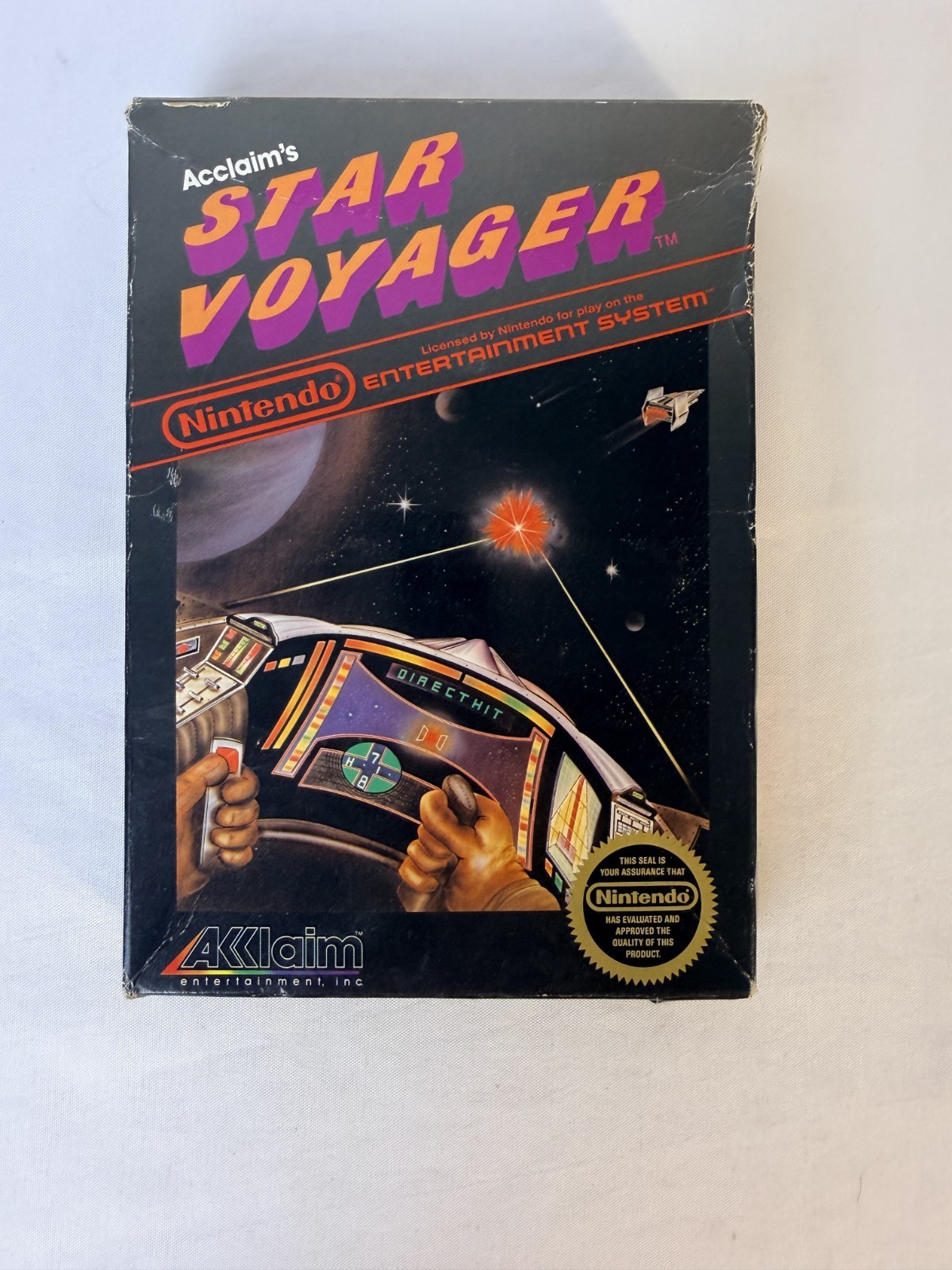 Star Voyager NES Acclaim Box Manual Cartridge Complete CIB Nintendo