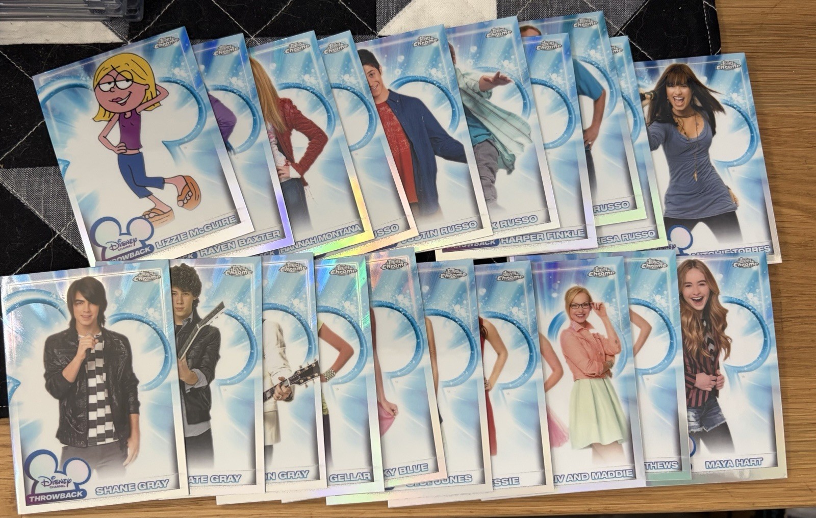 2026 Topps Chrome Disney Disney Channel Throwback Complete 1-20 Card Set