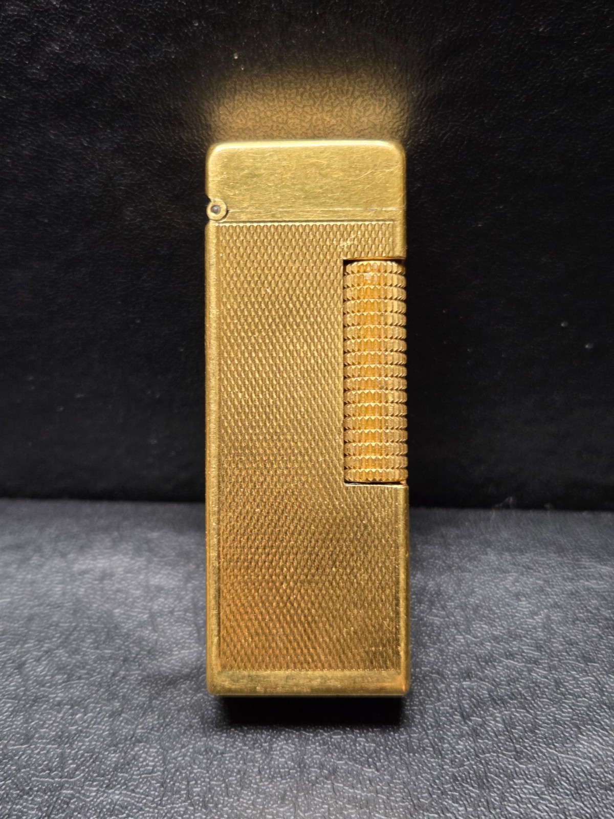 Vintage Dunhill Rollagas Lighter Gold Plate Switzerland Butane NOT TESTED