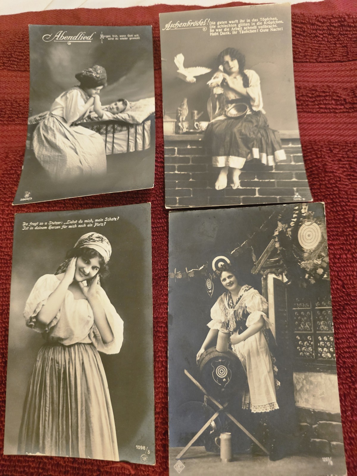Antique German Women Postcards lot of (4)