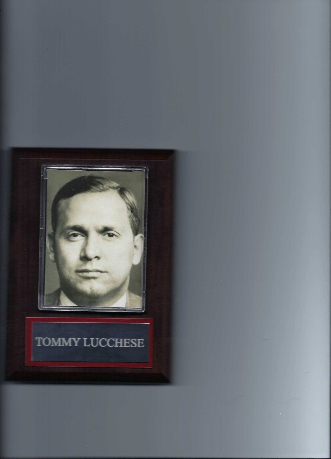 TOMMY LUCCHESE PLAQUE MAFIA ORGANIZED CRIME MOBSTER MOB 