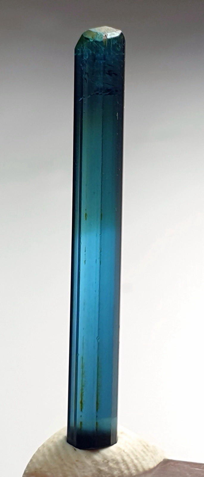 Top Quality Beautiful Facet Grade Bicolour Indicolite Tourmaline Crystal