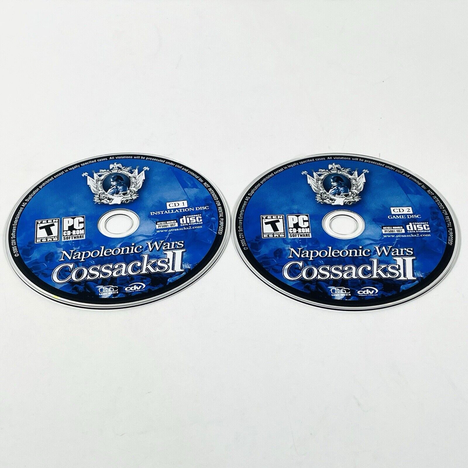 Napoleonic Wars Cossacks II 2005 PC CD-ROM Software Video Game