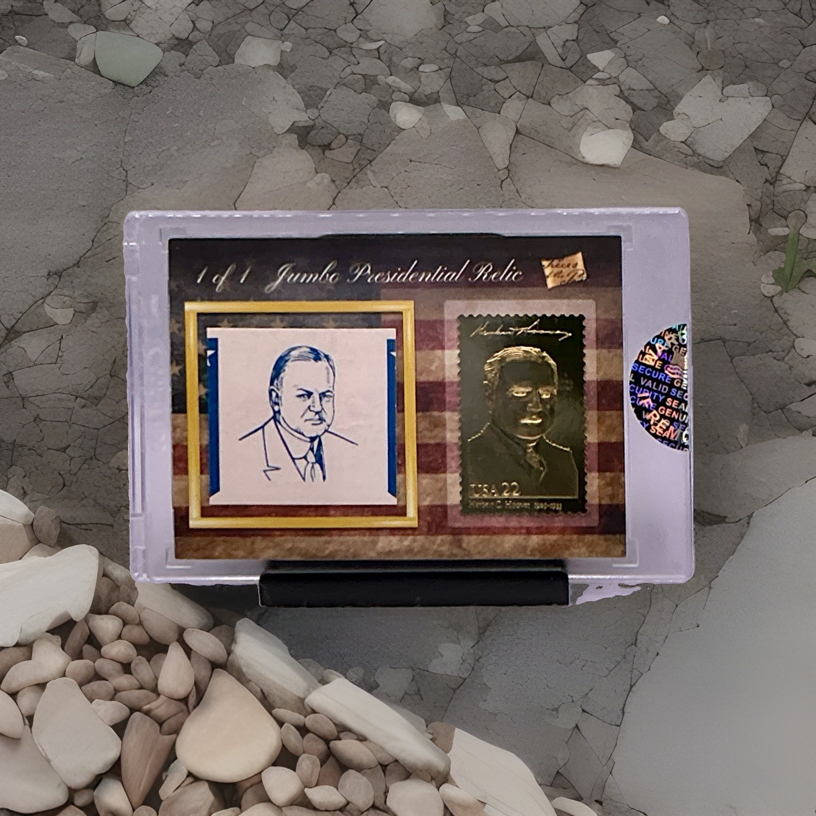 2020 Pieces Of The Past Series 1 Herbert C. Hoover 1/1 Jumbo Presidential Relic