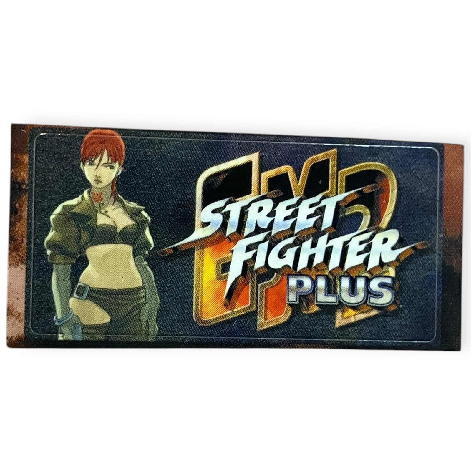 Sony PS1 Street Fighter EX Plus Vintage VTG Memory Card Sticker  Mag Promo