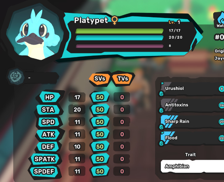 Temtem - All Perfect 7/7SVs with All Egg Moves - Choose the trait you want